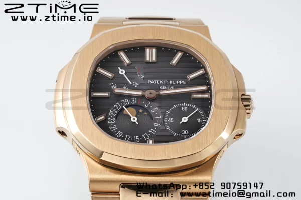 PATEK PHILIPPE Nautilus 5712 RG PPF 1:1 Best Edition Brown Dial on RG Bracelet A240 Super Clone V2 - Super Clone Watch | 1:1 Best Version