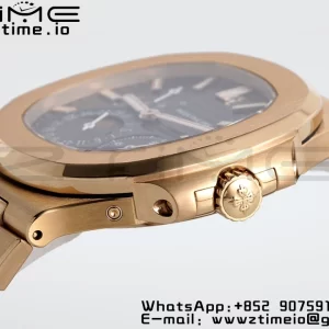 PATEK PHILIPPE Nautilus 5712 RG PPF 1:1 Best Edition Brown Dial on RG Bracelet A240 Super Clone V2 - Super Clone Watch | 1:1 Best Version