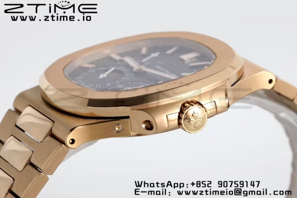 PATEK PHILIPPE Nautilus 5712 RG PPF 1:1 Best Edition Brown Dial on RG Bracelet A240 Super Clone V2 - Super Clone Watch | 1:1 Best Version