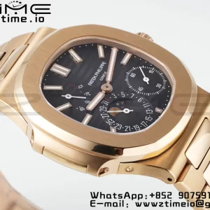 PATEK PHILIPPE Nautilus 5712 RG PPF 1:1 Best Edition Brown Dial on RG Bracelet A240 Super Clone V2 - Super Clone Watch | 1:1 Best Version