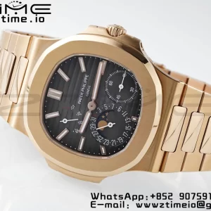 PATEK PHILIPPE Nautilus 5712 RG PPF 1:1 Best Edition Brown Dial on RG Bracelet A240 Super Clone V2 - Super Clone Watch | 1:1 Best Version