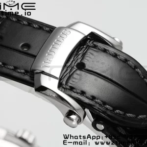 PATEK PHILIPPE Nautilus 5712 SS PPF 1:1 Best Edition Blue Dial on Black Leather Strap A240 Super Clone V2 - Super Clone Watch | 1:1 Best Version