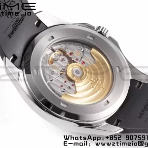 PATEK PHILIPPE Aquanaut 5165A 40mm SS ZF 1:1 Best Edition Cadran negru pe curea de cauciuc negru 324CS - Super Clone Watch | 1:1 Best Version