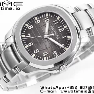 PATEK PHILIPPE Aquanaut 5167A SS ZF 1:1 Best Edition Cadran noir sur bracelet SS 324CS - Super Clone Watch | 1:1 Best Version
