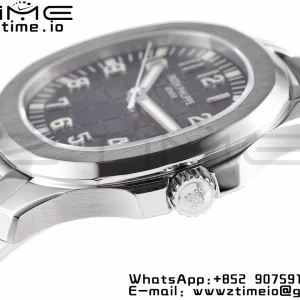 PATEK PHILIPPE Aquanaut 5167A SS ZF 1:1 Best Edition Cadran noir sur bracelet SS 324CS - Super Clone Watch | 1:1 Best Version