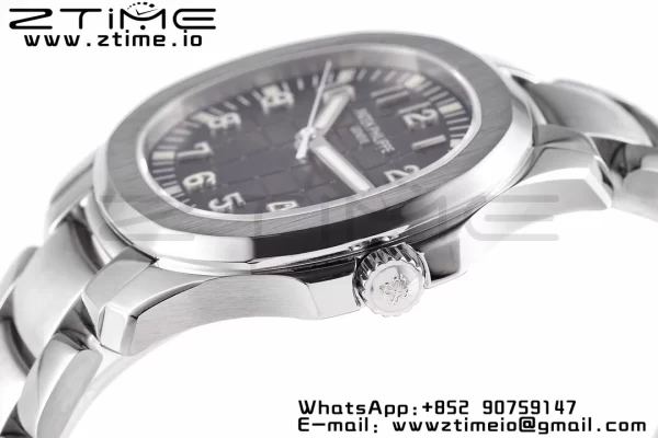 PATEK PHILIPPE Aquanaut 5167A SS ZF 1:1 Best Edition Cadran noir sur bracelet SS 324CS - Super Clone Watch | 1:1 Best Version