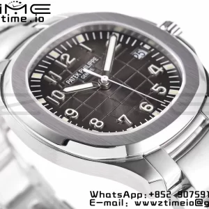 PATEK PHILIPPE Aquanaut 5167A SS ZF 1:1 Best Edition Cadran noir sur bracelet SS 324CS - Super Clone Watch | 1:1 Best Version