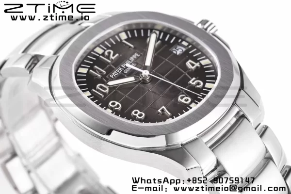 PATEK PHILIPPE Aquanaut 5167A SS ZF 1:1 Best Edition Cadran noir sur bracelet SS 324CS - Super Clone Watch | 1:1 Best Version