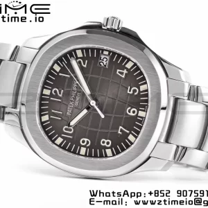 PATEK PHILIPPE Aquanaut 5167A SS ZF 1:1 Best Edition Cadran noir sur bracelet SS 324CS - Super Clone Watch | 1:1 Best Version
