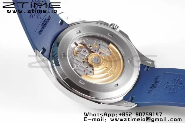 PATEK PHILIPPE Aquanaut 5168G 42mm SS ZF 1:1 Best Edition Blue Dial on Blue Rubber Strap 324CS - Super Clone Watch | 1:1 Best Version