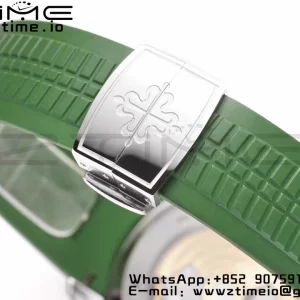 PATEK PHILIPPE Aquanaut 5168G 42mm SS ZF 1:1 Best Edition Green Dial on Green Rubber Strap 324CS - Super Clone Watch | 1:1 Best Version