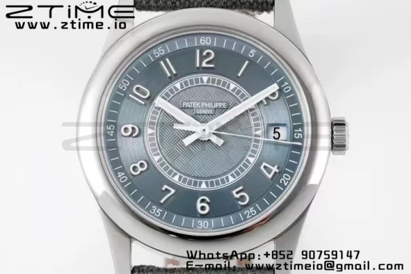 PATEK PHILIPPE Calatrava 6007a PPF 1:1 Best Edition Blue Dial on Gray Nylon Strap 324CS - Super Clone Watch | 1:1 Best Version