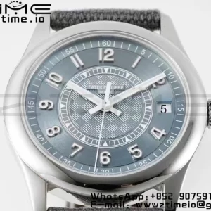 PATEK PHILIPPE Calatrava 6007a PPF 1:1 Best Edition Blue Dial on Gray Nylon Strap 324CS - Super Clone Watch | 1:1 Best Version
