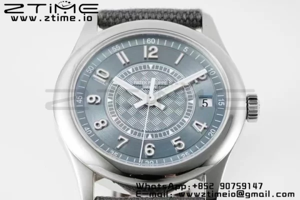 PATEK PHILIPPE Calatrava 6007a PPF 1:1 Best Edition Blue Dial on Gray Nylon Strap 324CS - Super Clone Watch | 1:1 Best Version