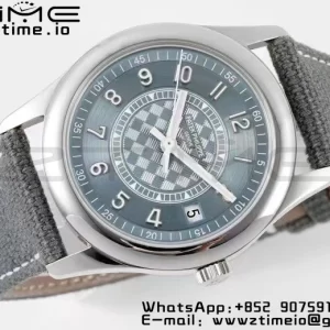 PATEK PHILIPPE Calatrava 6007a PPF 1:1 Best Edition Blue Dial on Gray Nylon Strap 324CS - Super Clone Watch | 1:1 Best Version