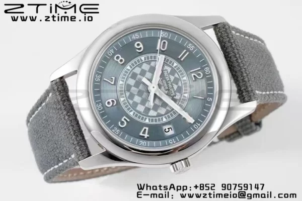PATEK PHILIPPE Calatrava 6007a PPF 1:1 Best Edition Blue Dial on Gray Nylon Strap 324CS - Super Clone Watch | 1:1 Best Version