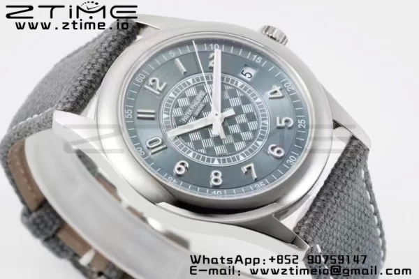 PATEK PHILIPPE Calatrava 6007a PPF 1:1 Best Edition Blue Dial on Gray Nylon Strap 324CS - Super Clone Watch | 1:1 Best Version
