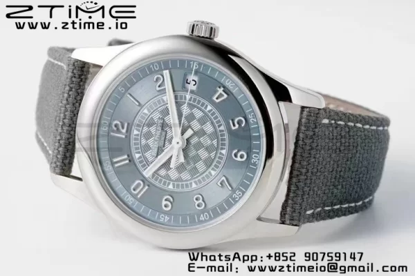 PATEK PHILIPPE Calatrava 6007a PPF 1:1 Best Edition Blue Dial on Gray Nylon Strap 324CS - Super Clone Watch | 1:1 Best Version