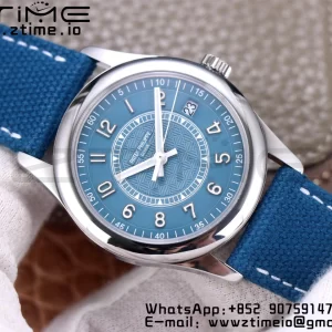 PATEK PHILIPPE Calatrava 6007A-001 SS ZF 1:1 Best Edition Blue Dial on Blue Leather Strap A324CS - Super Clone Watch | 1:1 Best Version