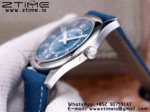PATEK PHILIPPE Calatrava 6007A-001 SS ZF 1:1 Best Edition Blue Dial on Blue Leather Strap A324CS - Super Clone Watch | 1:1 Best Version