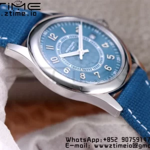 PATEK PHILIPPE Calatrava 6007A-001 SS ZF 1:1 Best Edition Blue Dial on Blue Leather Strap A324CS - Super Clone Watch | 1:1 Best Version