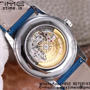 PATEK PHILIPPE Calatrava 6007A-001 SS ZF 1:1 Best Edition Blue Dial on Blue Leather Strap A324CS - Super Clone Watch | 1:1 Best Version