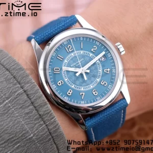 PATEK PHILIPPE Calatrava 6007A-001 SS ZF 1:1 Best Edition Blue Dial on Blue Leather Strap A324CS - Super Clone Watch | 1:1 Best Version