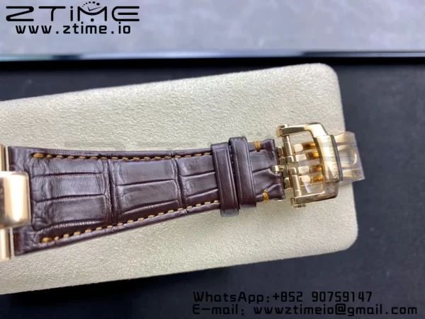 PATEK PHILIPPE Nautilus 5711/1R RG 3KF 1:1 Best Edition Brown Textured Dial on Brown Leather Strap A324 Super Clone V2 - Super Clone Watch | 1:1 Best Version