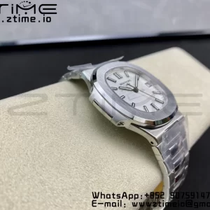 PATEK PHILIPPE Nautilus 5711/1A 3KF 1:1 Best Edition White Textured Dial on SS Bracelet A324 Super Clone V2 - Super Clone Watch | 1:1 Best Version