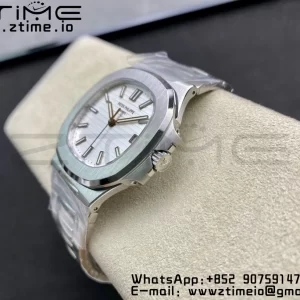 PATEK PHILIPPE Nautilus 5711/1A 3KF 1:1 Best Edition White Textured Dial on SS Bracelet A324 Super Clone V2 - Super Clone Watch | 1:1 Best Version
