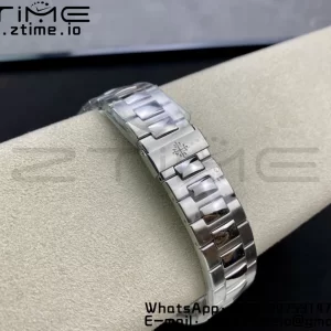 PATEK PHILIPPE Nautilus 5711/1A 3KF 1:1 Best Edition White Textured Dial on SS Bracelet A324 Super Clone V2 - Super Clone Watch | 1:1 Best Version