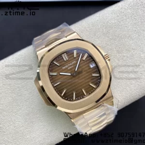 PATEK PHILIPPE Nautilus 5711/1R RG 3KF 1:1 Best Edition Brown Textured Dial on RG Bracelet A324 Super Clone V2 - Super Clone Watch | 1:1 Best Version