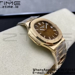 PATEK PHILIPPE Nautilus 5711/1R RG 3KF 1:1 Best Edition Brown Textured Dial on RG Bracelet A324 Super Clone V2 - Super Clone Watch | 1:1 Best Version