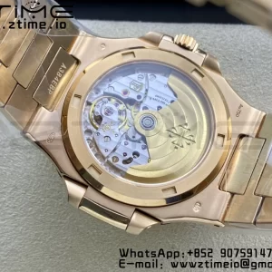 PATEK PHILIPPE Nautilus 5711/1R RG 3KF 1:1 Best Edition Brown Textured Dial on RG Bracelet A324 Super Clone V2 - Super Clone Watch | 1:1 Best Version