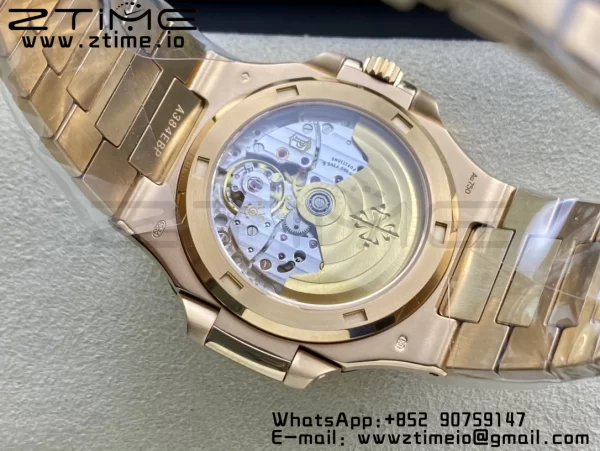 PATEK PHILIPPE Nautilus 5711/1R RG 3KF 1:1 Best Edition Brown Textured Dial on RG Bracelet A324 Super Clone V2 - Super Clone Watch | 1:1 Best Version