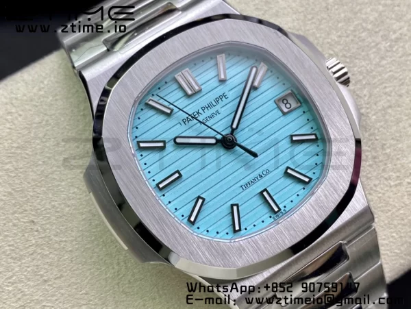 PATEK PHILIPPE Nautilus 5711 3KF 1:1 Best Edition Tiffany Blue Dial on SS Bracelet A324 Super Clone V2 - Super Clone Watch | 1:1 Best Version