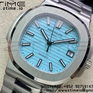 PATEK PHILIPPE Nautilus 5711 3KF 1:1 Best Edition Tiffany Blue Dial on SS Bracelet A324 Super Clone V2 - Super Clone Watch | 1:1 Best Version