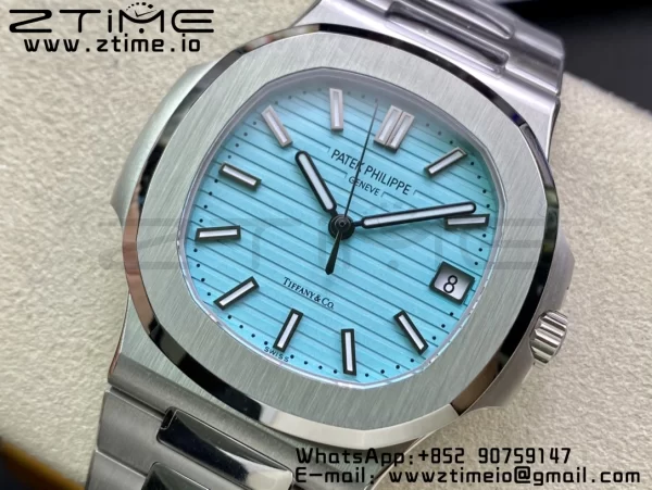 PATEK PHILIPPE Nautilus 5711 3KF 1:1 Best Edition Tiffany Blue Dial on SS Bracelet A324 Super Clone V2 - Super Clone Watch | 1:1 Best Version