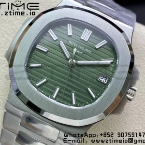 PATEK PHILIPPE Nautilus 5711/1A 3KF 1:1 Best Edition Green Textured Dial on SS Bracelet A324 Super Clone V2 - Super Clone Watch | 1:1 Best Version