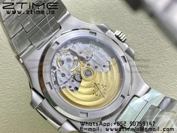 PATEK PHILIPPE Nautilus 5711/1A 3KF 1:1 Best Edition Green Textured Dial on SS Bracelet A324 Super Clone V2 - Super Clone Watch | 1:1 Best Version