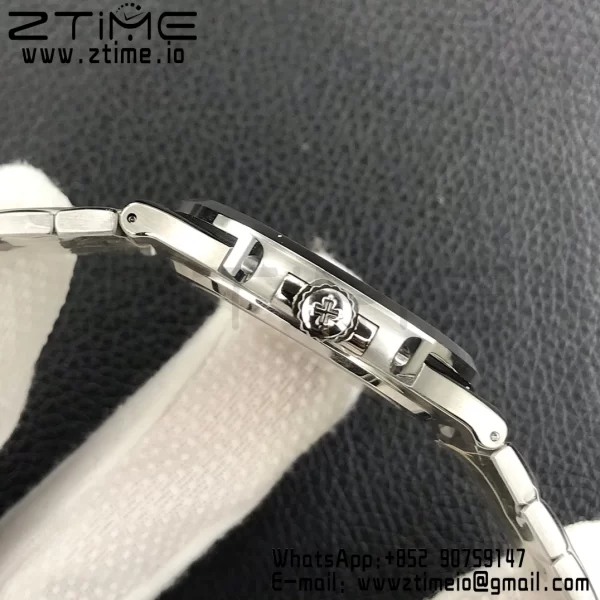 PATEK PHILIPPE Nautilus 5711/1A 3KF 1:1 Best Edition Diamonds Bezel Green Textured Dial on SS Bracelet A324 Super Clone V2 - Super Clone Watch | 1:1 Best Version