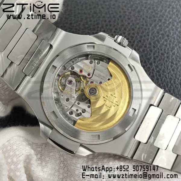 PATEK PHILIPPE Nautilus 5711/1A 3KF 1:1 Best Edition Diamonds Bezel Green Textured Dial on SS Bracelet A324 Super Clone V2 - Super Clone Watch | 1:1 Best Version
