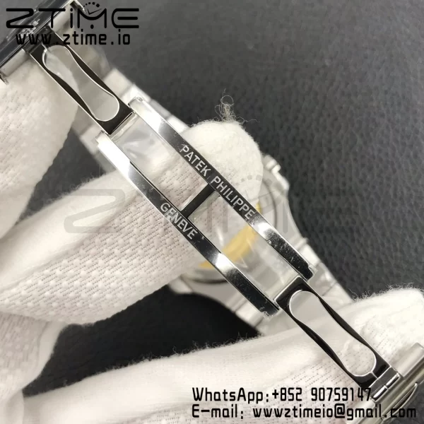 PATEK PHILIPPE Nautilus 5711/1A 3KF 1:1 Best Edition Diamonds Bezel Blue Textured Dial on SS Bracelet A324 Super Clone V2 - Super Clone Watch | 1:1 Best Version