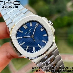 PATEK PHILIPPE Nautilus 5711 3KF 1:1 Best Edition 40th Anniversary Blue Dial on SS Bracelet A324 Super Clone V2 - Super Clone Watch | 1:1 Best Version