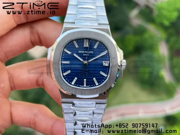 PATEK PHILIPPE Nautilus 5711 3KF 1:1 Best Edition 40th Anniversary Blue Dial on SS Bracelet A324 Super Clone V2 - Super Clone Watch | 1:1 Best Version