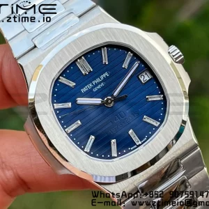 PATEK PHILIPPE Nautilus 5711 3KF 1:1 Best Edition 40th Anniversary Blue Dial on SS Bracelet A324 Super Clone V2 - Super Clone Watch | 1:1 Best Version