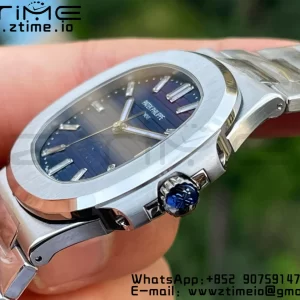 PATEK PHILIPPE Nautilus 5711 3KF 1:1 Best Edition 40th Anniversary Blue Dial on SS Bracelet A324 Super Clone V2 - Super Clone Watch | 1:1 Best Version