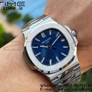PATEK PHILIPPE Nautilus 5711 3KF 1:1 Best Edition 40th Anniversary Blue Dial on SS Bracelet A324 Super Clone V2 - Super Clone Watch | 1:1 Best Version