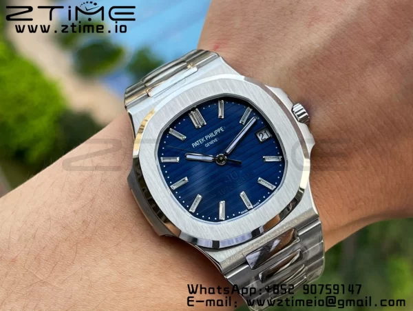 PATEK PHILIPPE Nautilus 5711 3KF 1:1 Best Edition 40th Anniversary Blue Dial on SS Bracelet A324 Super Clone V2 - Super Clone Watch | 1:1 Best Version
