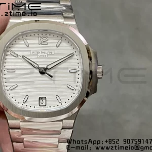 PATEK PHILIPPE Nautilus 7118 Ladies 3KF 1:1 Best Edition White Dial on SS Bracelet A324 Super Clone - Super Clone Watch | 1:1 Best Version